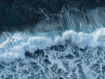 波 海 大浪 泡沫