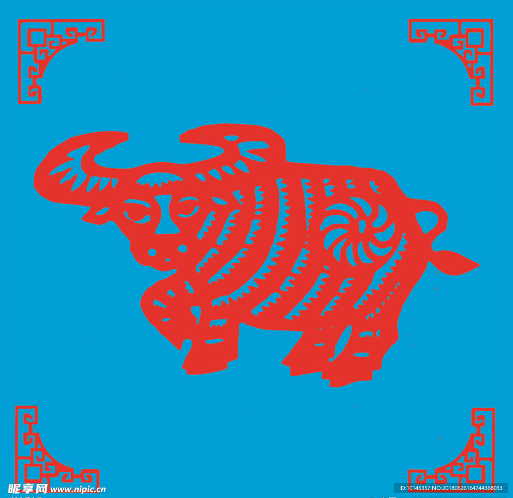 牛剪纸