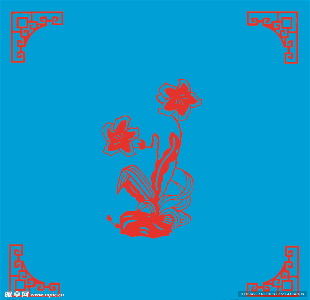 花卉剪纸