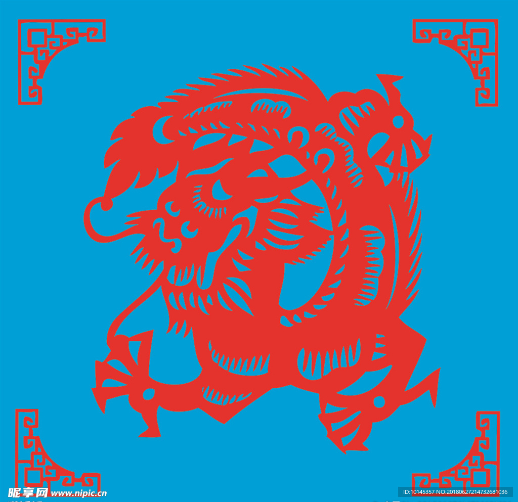 龙剪纸