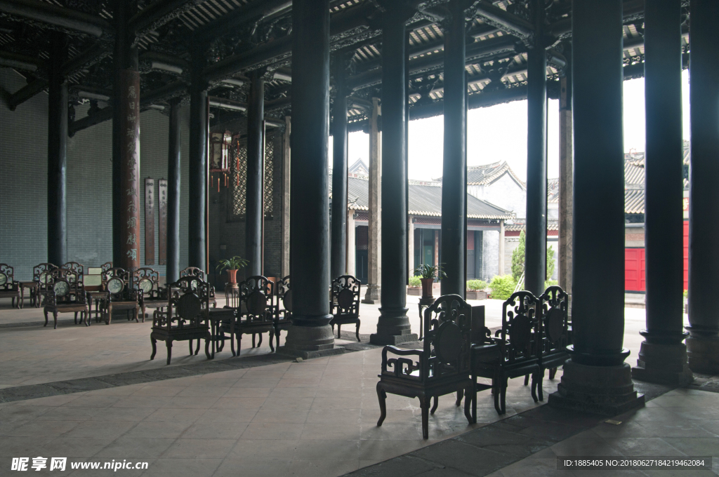 中式古建筑厅堂