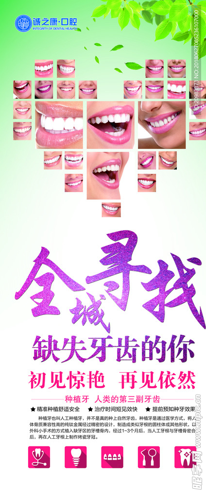 全城寻找牙齿展架
