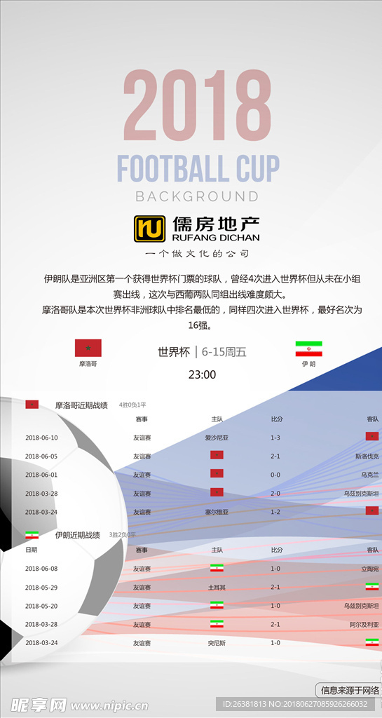 世界杯海报比赛信息流程展板