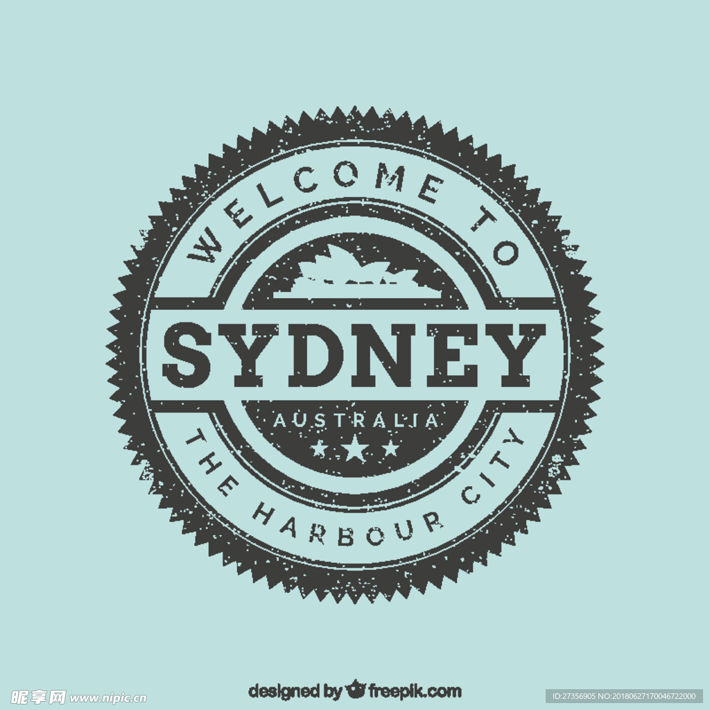 悉尼邮票背景