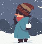 快乐冬季卡通插画设计图片