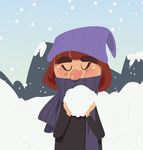 快乐冬季卡通插画设计图片