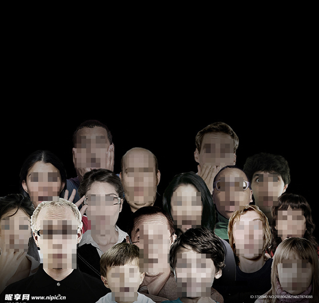 惊讶的人群