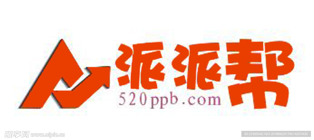 派派帮   标志    红色