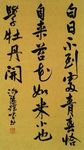 白日不到处袁枚苔 王跃峰书法