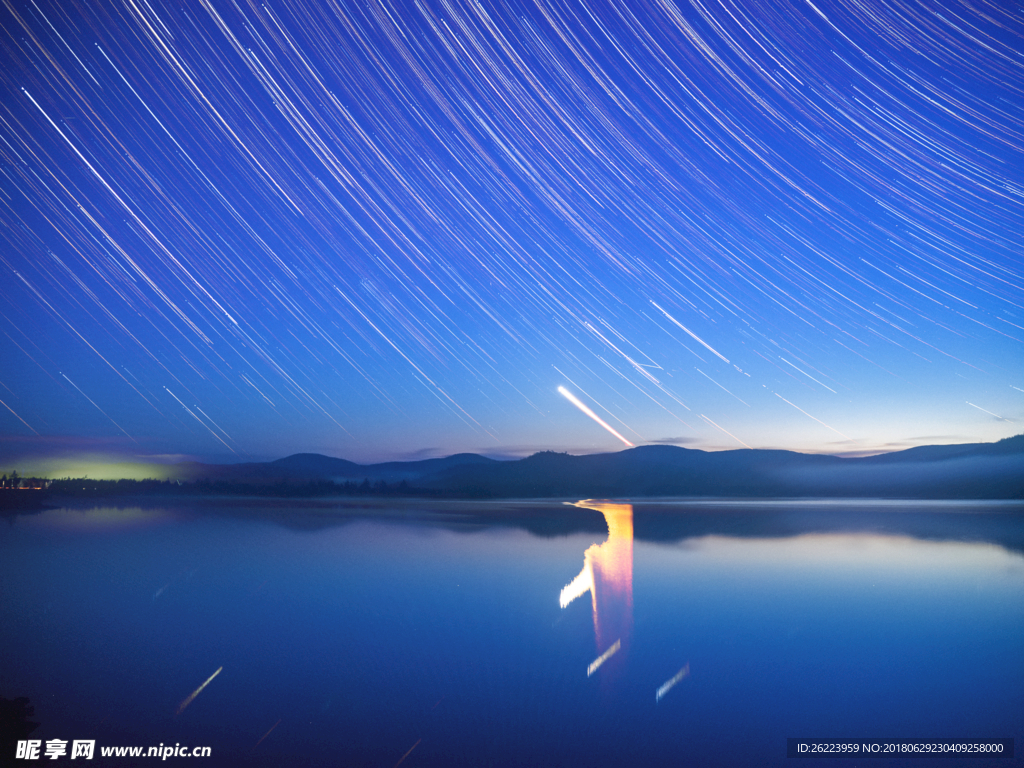 杜鹃湖星轨