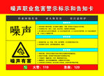 噪声职业危害警示标示和告知卡