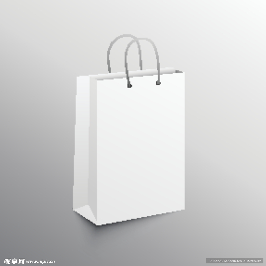 空白纸袋展示