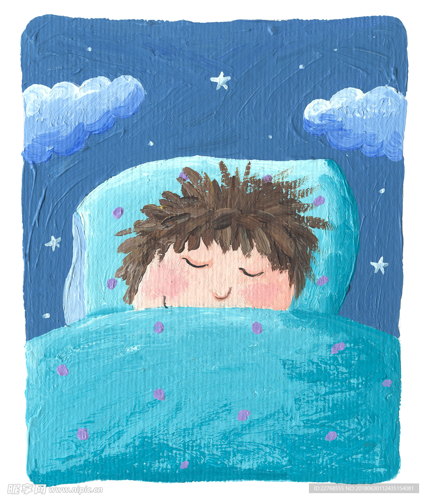 卡通油画
