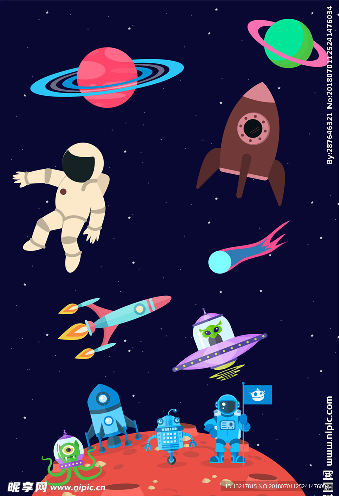 卡通太空