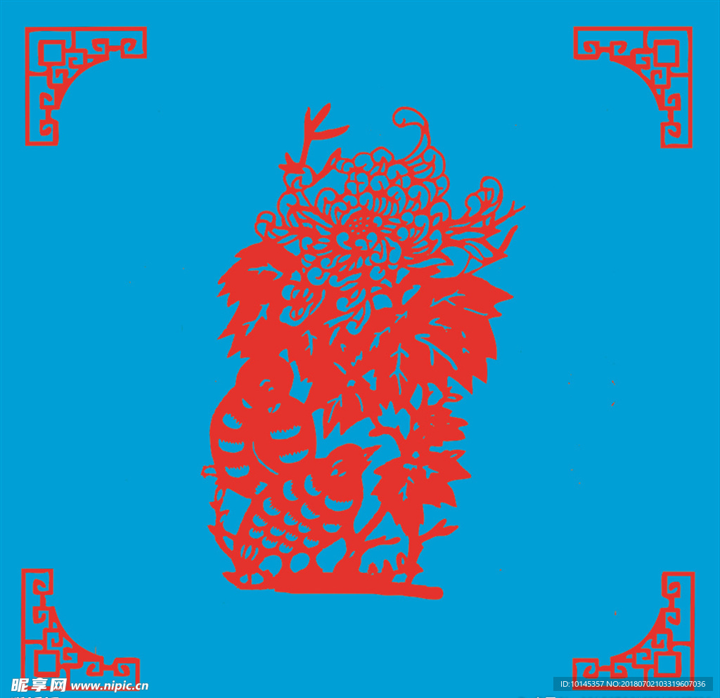 花鸟剪纸