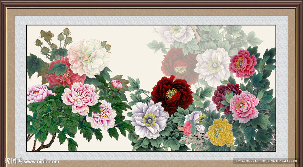 国画牡丹