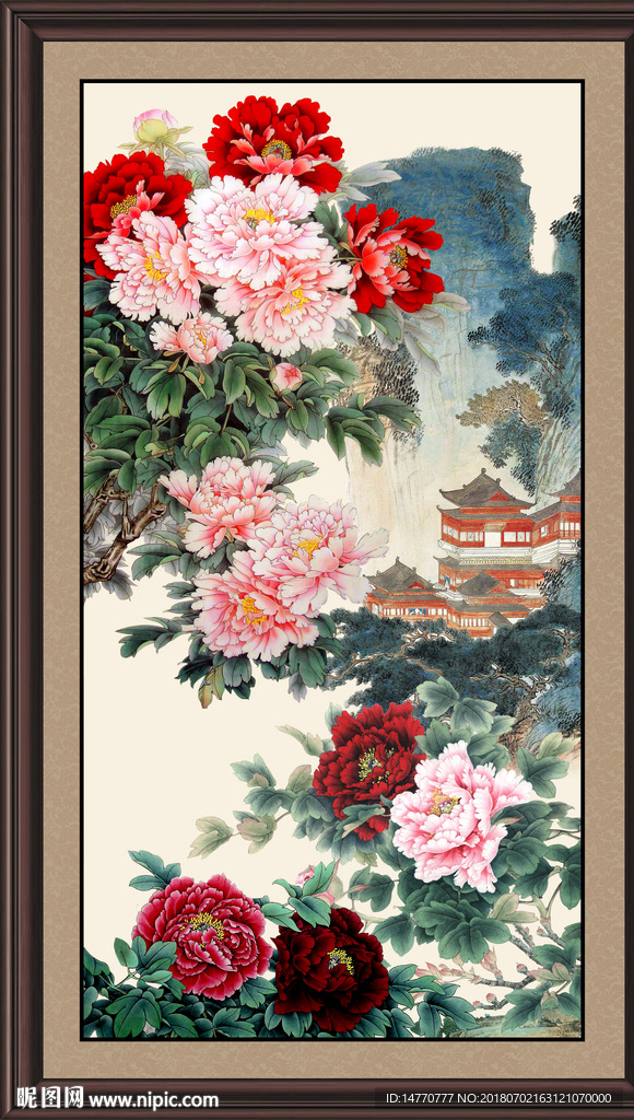 国画牡丹