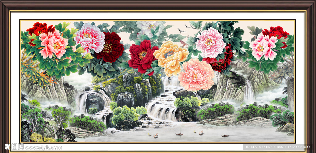 国画牡丹
