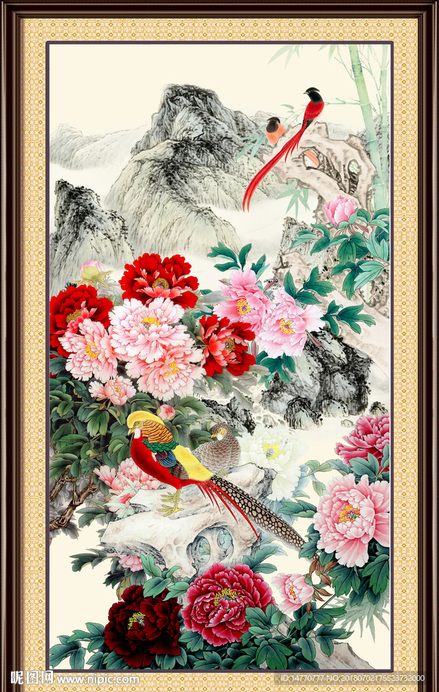 国画牡丹