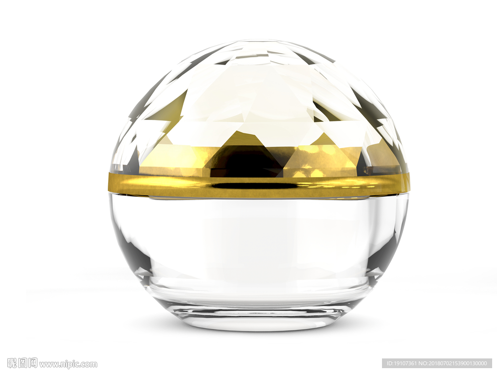 玻璃球亚克力霜瓶