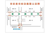 夜市疏散图消防安全指示牌引导