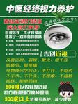 中医经络视力养护  海报展板