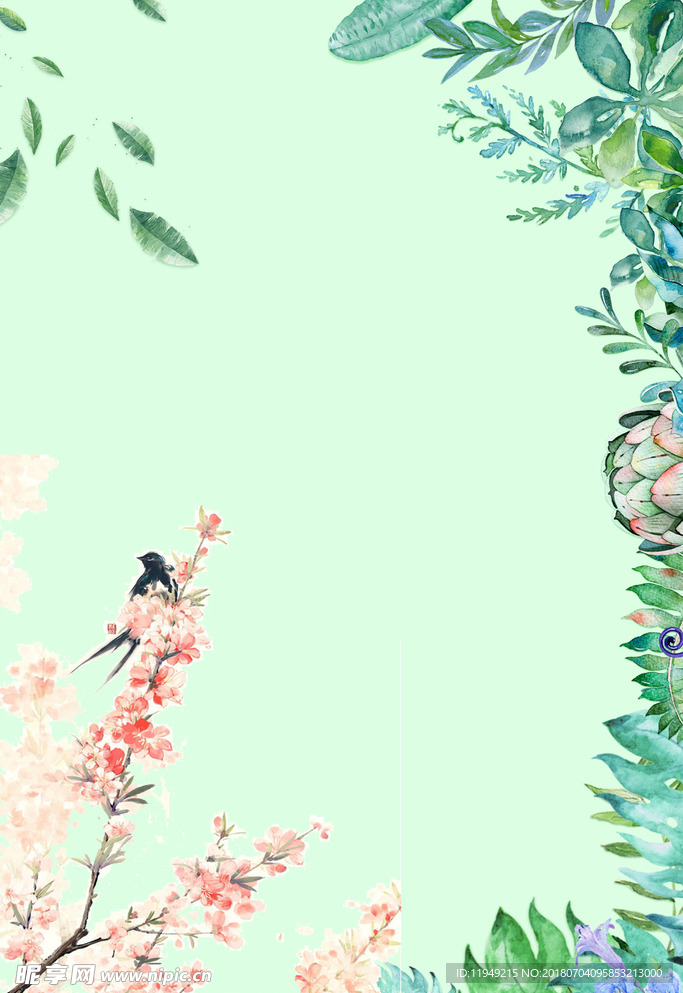 绿色春天背景