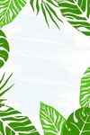 夏季促销素材 小清新背景
