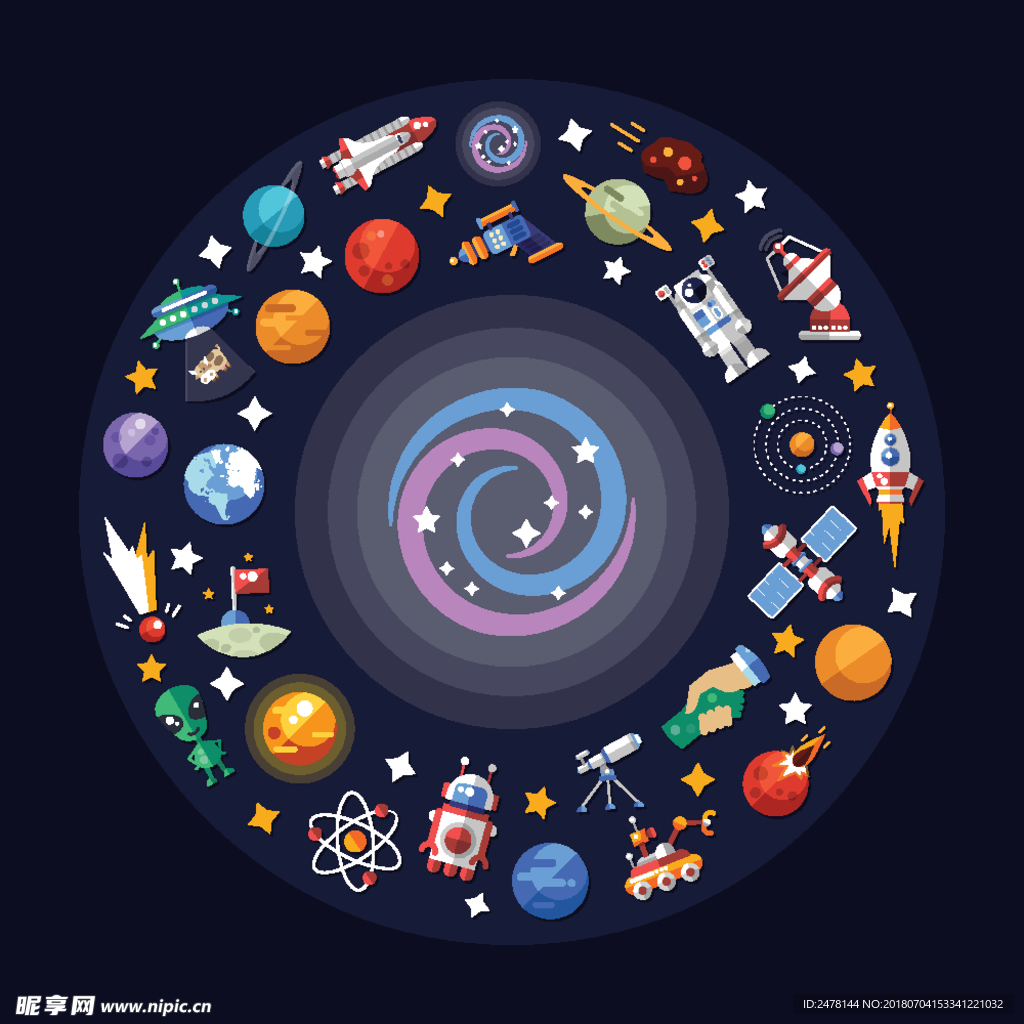 太空星球外星人外太空素材