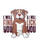 矢量斗牛犬T恤图案