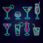 霓虹灯酒杯