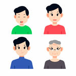 扁平卡通人物