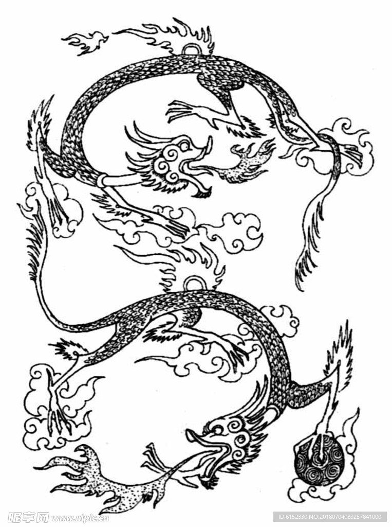 古典龙纹 鼎纹 古典花纹 中