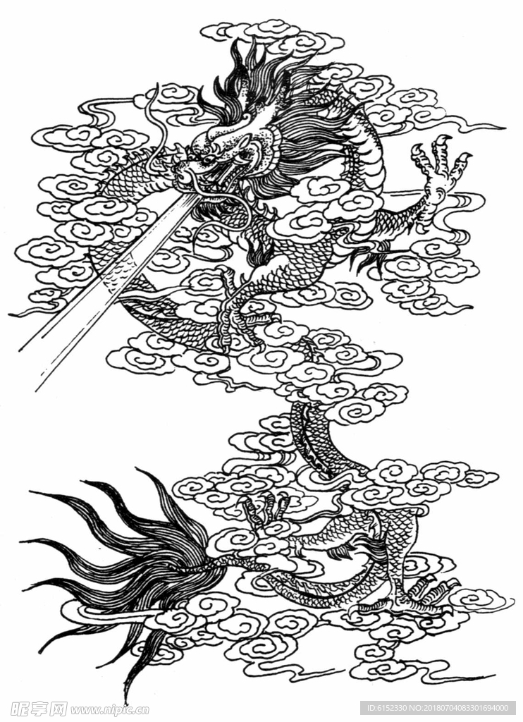 古典龙纹 鼎纹 古典花纹 中