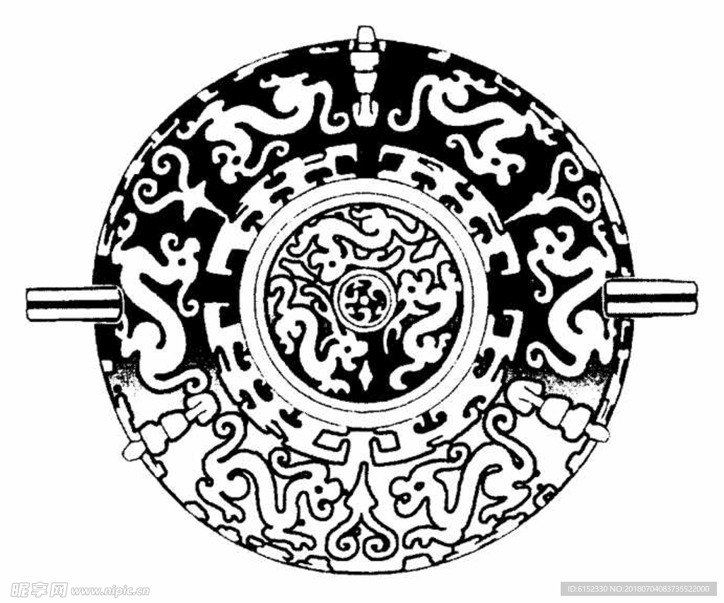 古典龙纹 鼎纹 古典花纹 中