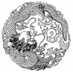 古典龙纹 鼎纹 古典花纹 中国