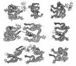 古典龙纹 鼎纹 古典花纹 中国
