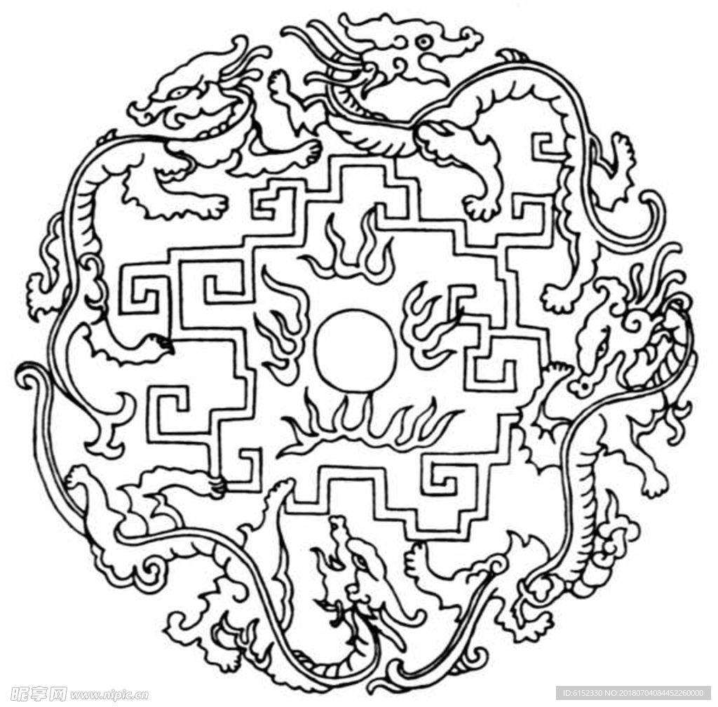 古典龙纹