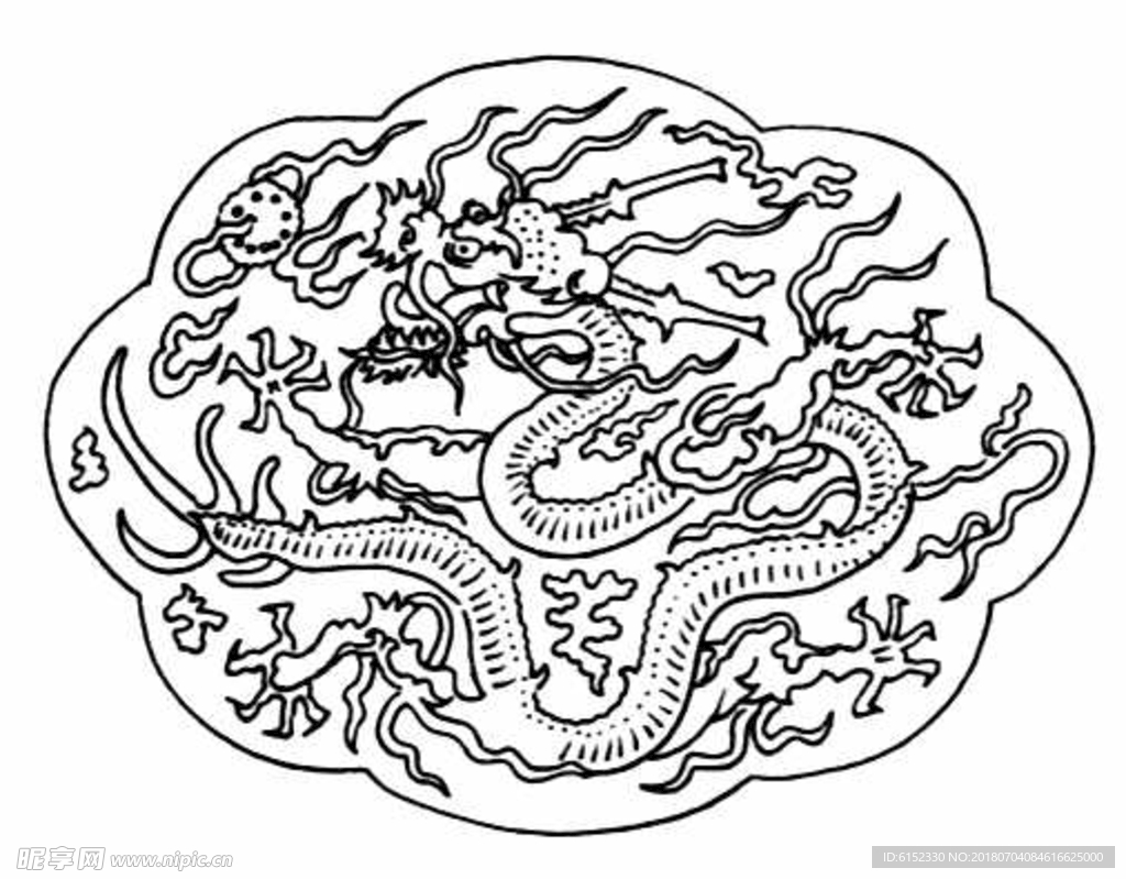 古典龙纹