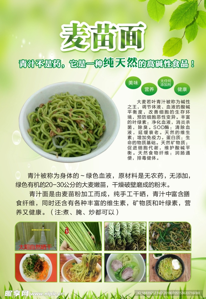 麦苗面海报