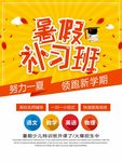 暑假补习班宣传单设计