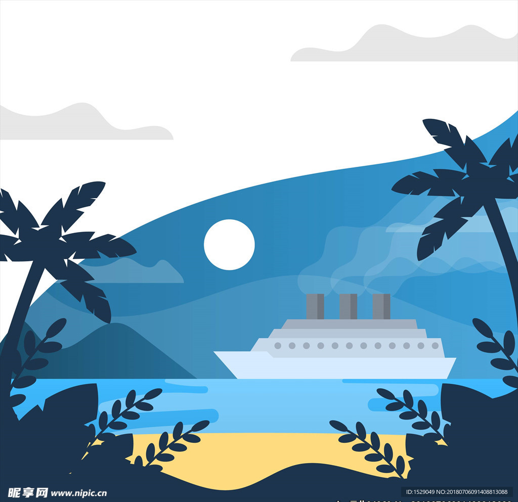 卡通风景