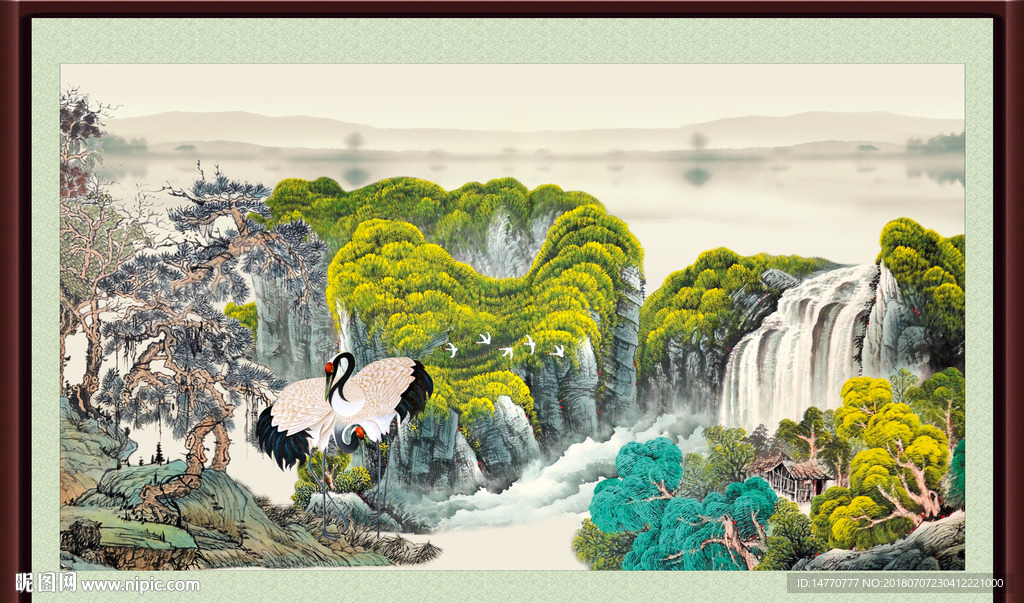仙鹤图