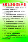 学校食堂管理员职责