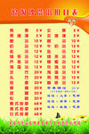 洗浴价格表