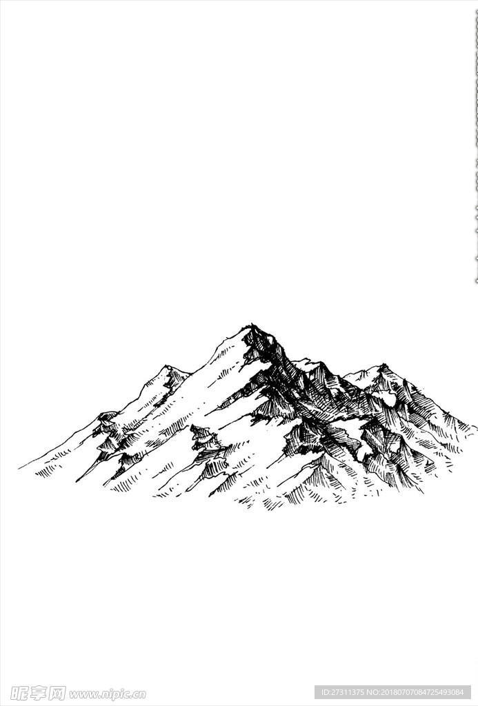 小山抽象设计图片