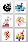 音乐音符琴行logo素材