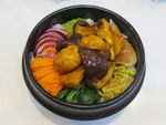 鱼丸香菇石锅拌饭
