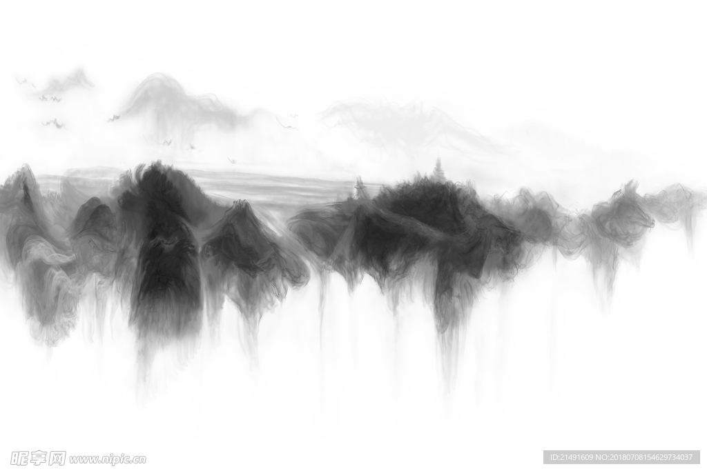 水墨背景墙