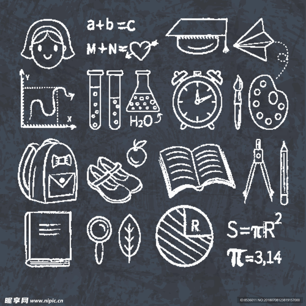 黑板粉笔画